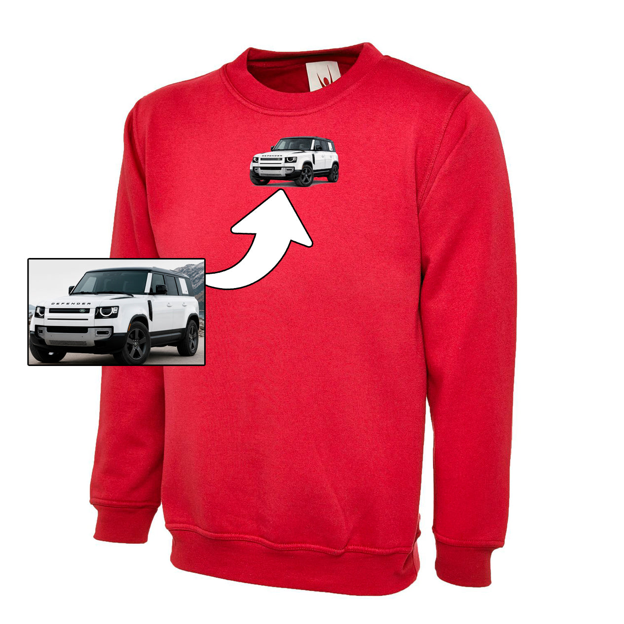 Custom Car Embroidered Sweatshirt