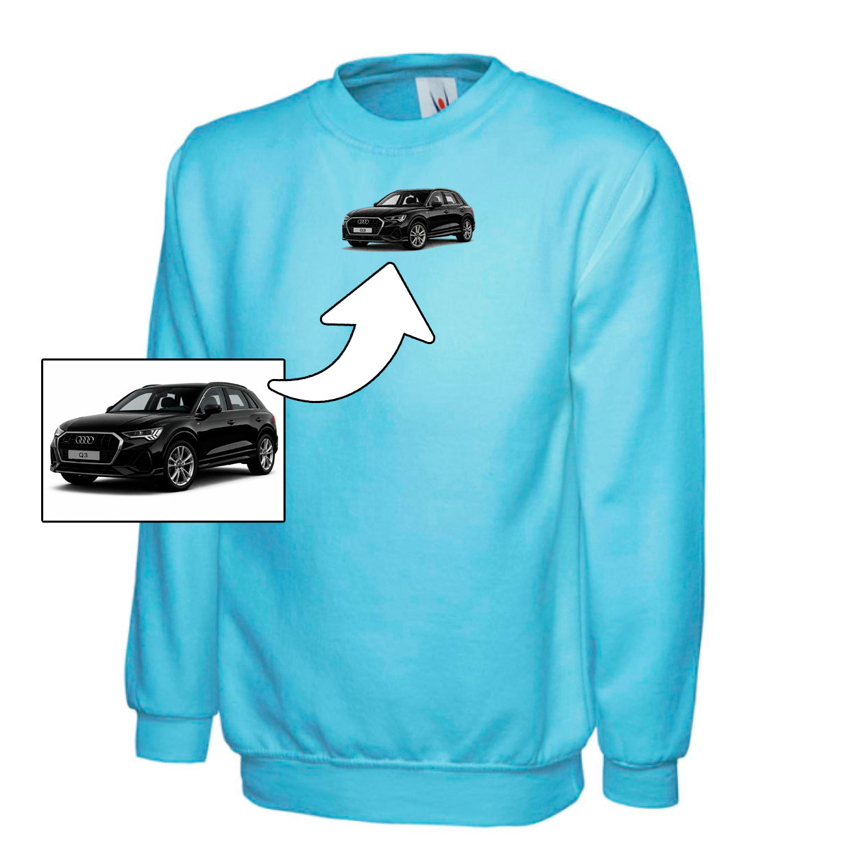 Custom Car Embroidered Sweatshirt