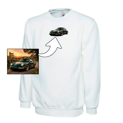 Custom Car Embroidered Sweatshirt
