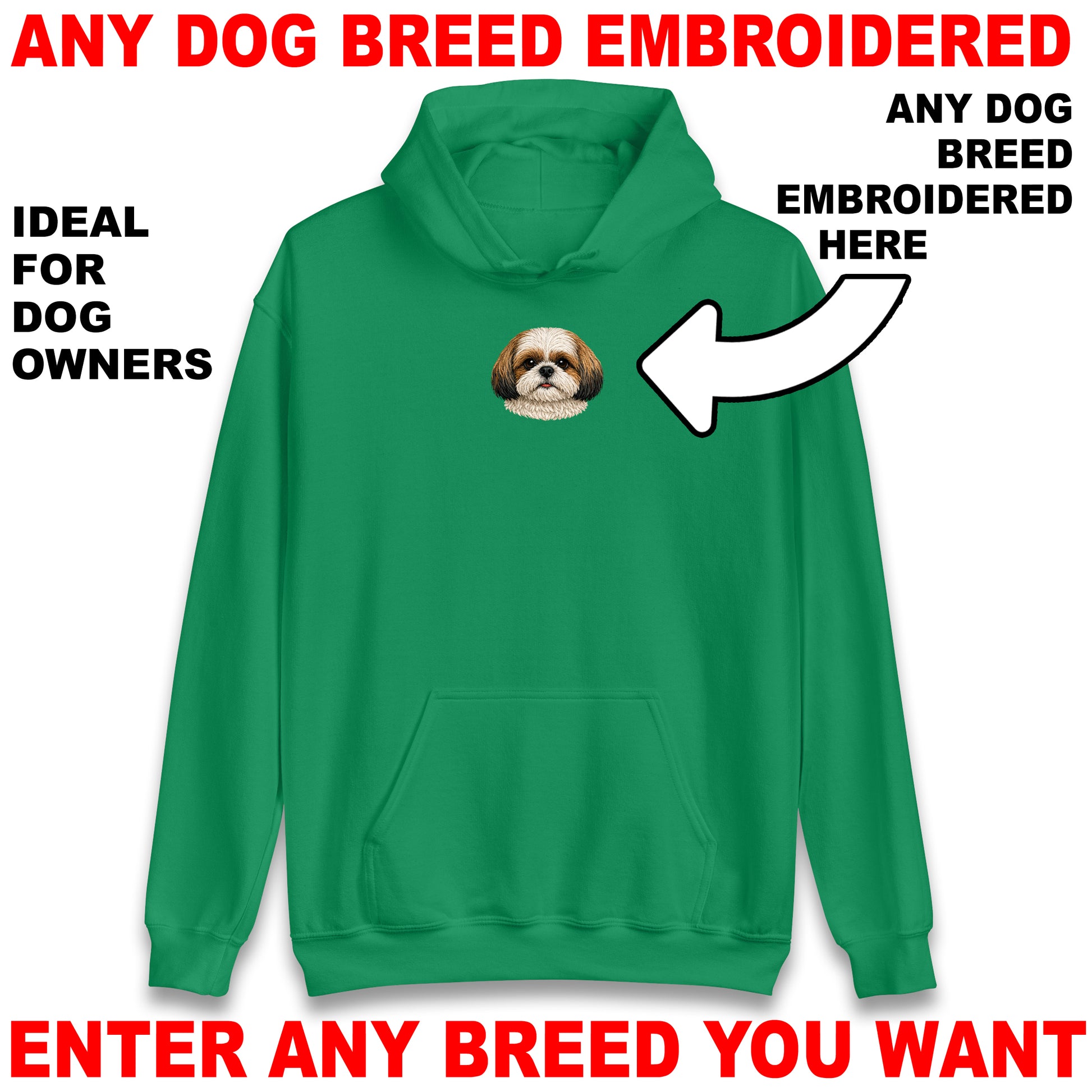 Custom Embroidered Dog Hoodie