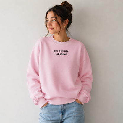 Custom Embroidered Sweatshirt Personalised Text Jumper Customisable Sweatshirt with Embroidery Placement