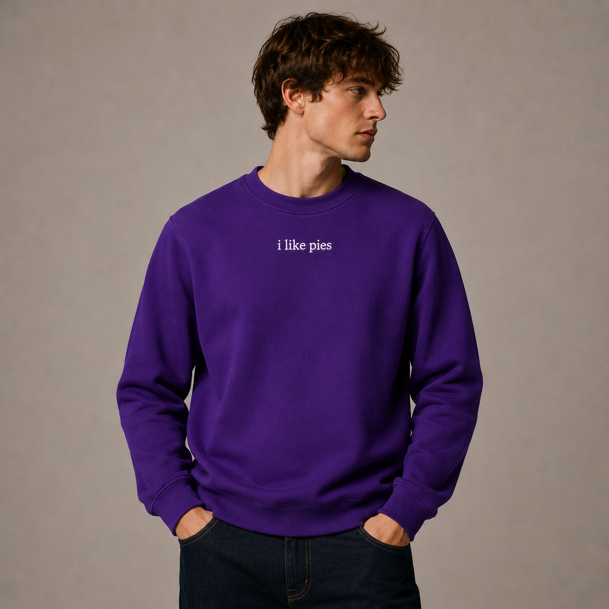 Custom Embroidered Sweatshirt Personalised Text Jumper Customisable Sweatshirt with Embroidery Placement