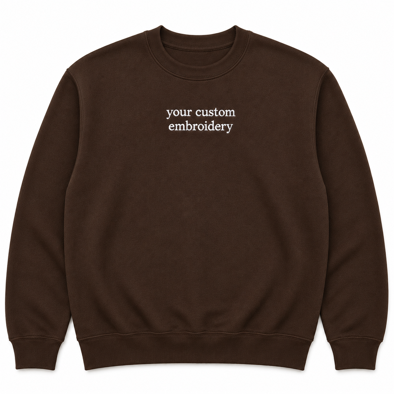 Custom Embroidered Sweatshirt Personalised Text Jumper Customisable Sweatshirt with Embroidery Placement