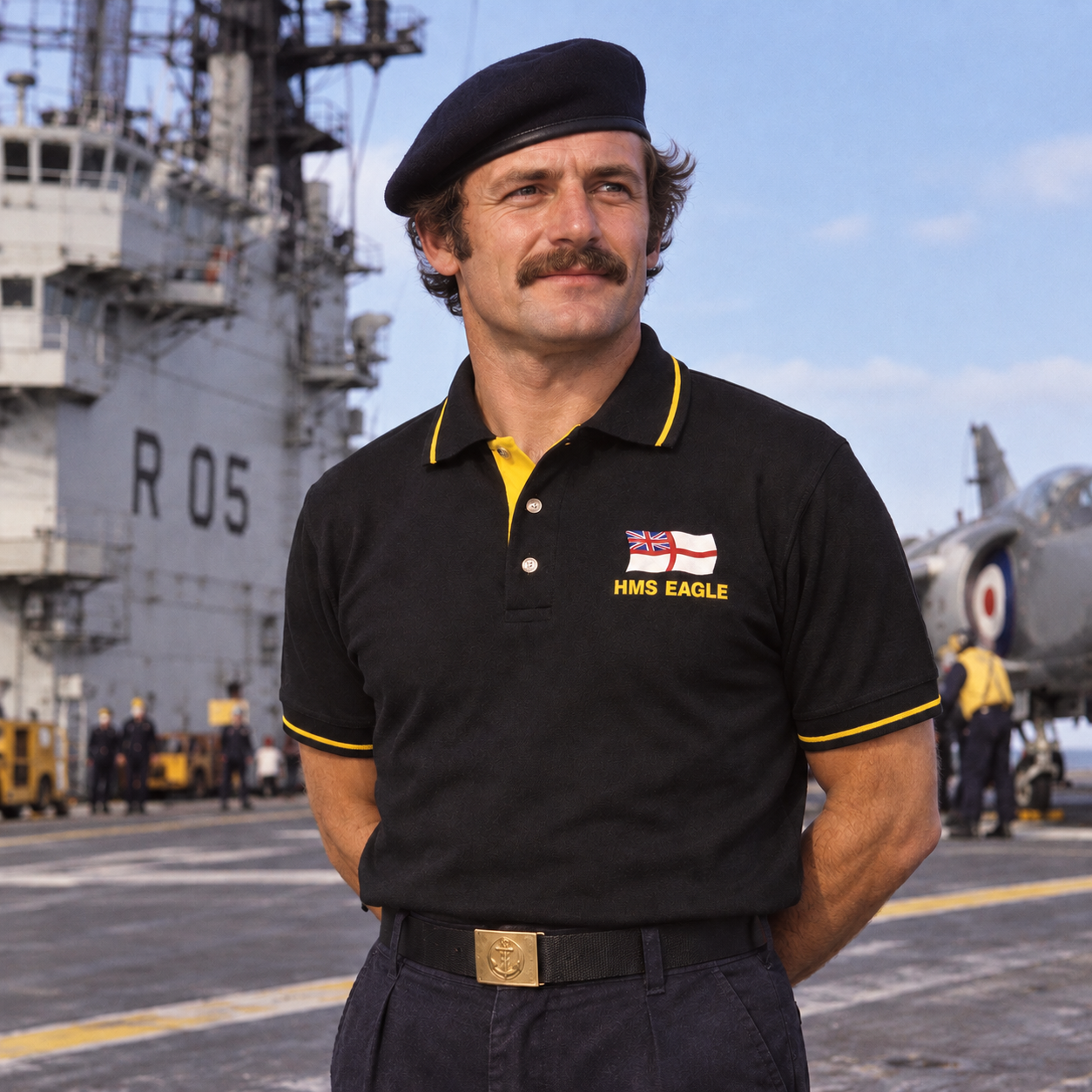 Custom Royal Navy Polo Shirts