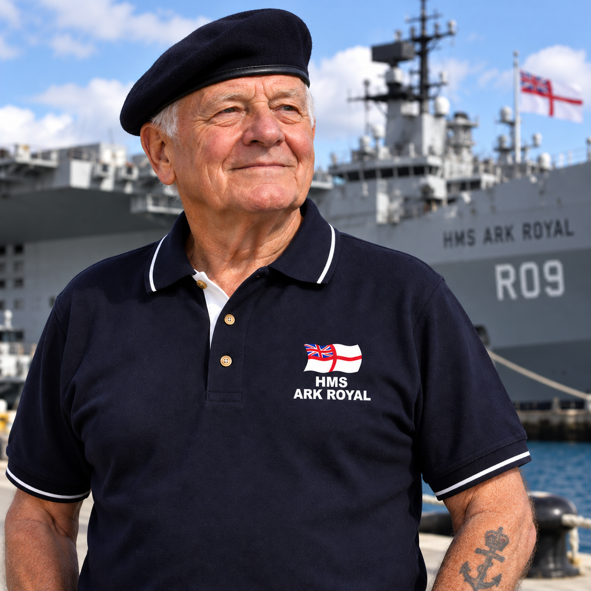 Custom Royal Navy Polo Shirts