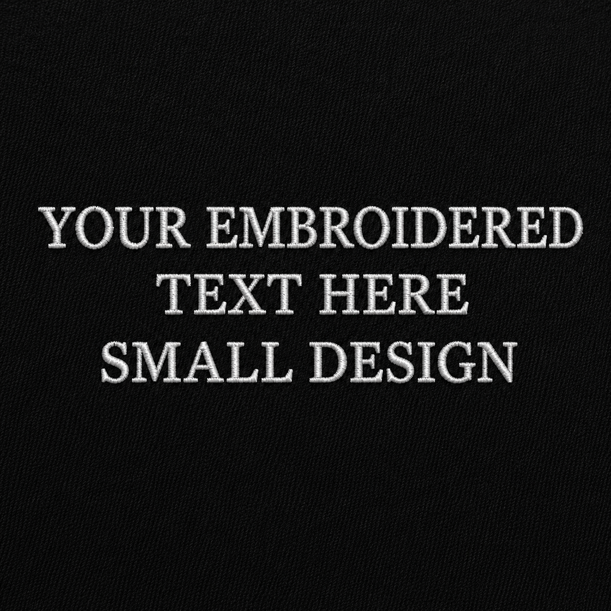 Custom T Shirt Any Text Added Minimal Embroidered Personalised Font