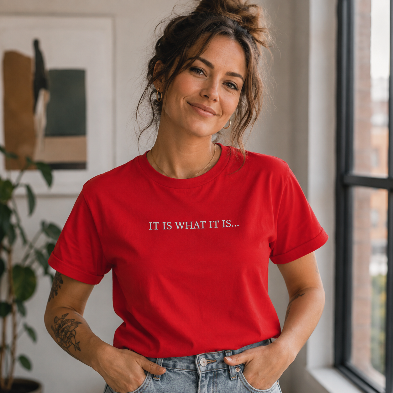 Custom T Shirt Any Text Added Minimal Embroidered Personalised Font