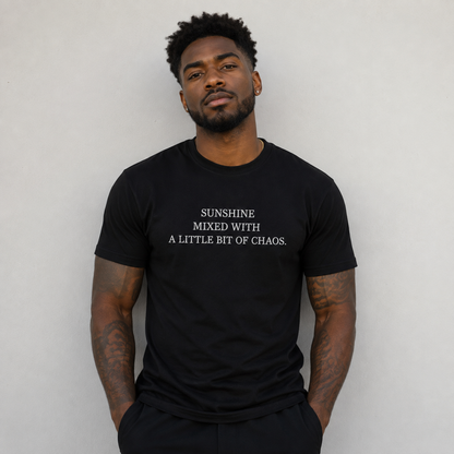 Custom T Shirt Any Text Added Minimal Embroidered Personalised Font