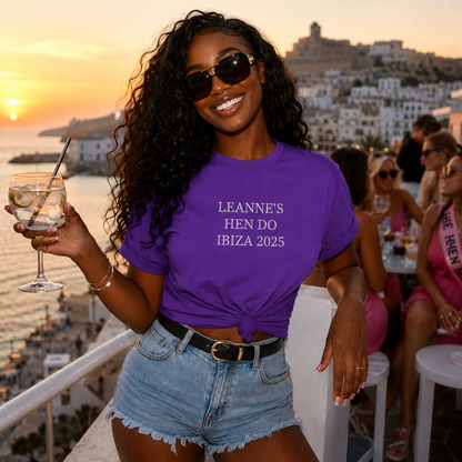 Custom T Shirt Any Text Added Minimal Embroidered Personalised Font