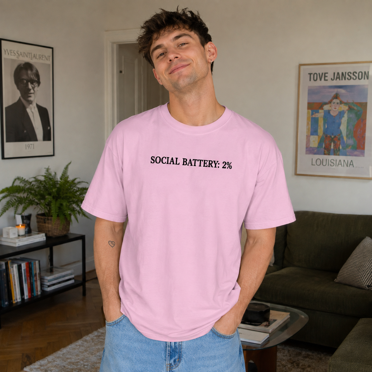 Custom T Shirt Any Text Added Minimal Embroidered Personalised Font