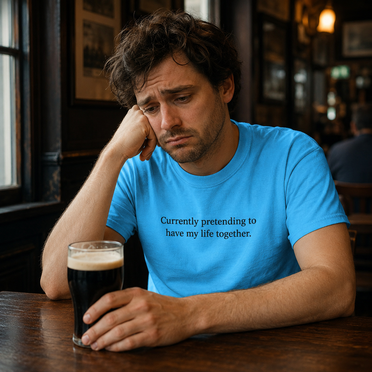 Custom T Shirt Any Text Added Minimal Embroidered Personalised Font