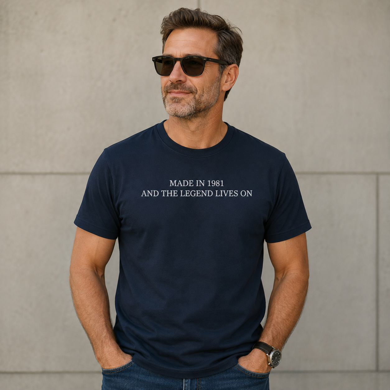 Custom T Shirt Any Text Added Minimal Embroidered Personalised Font
