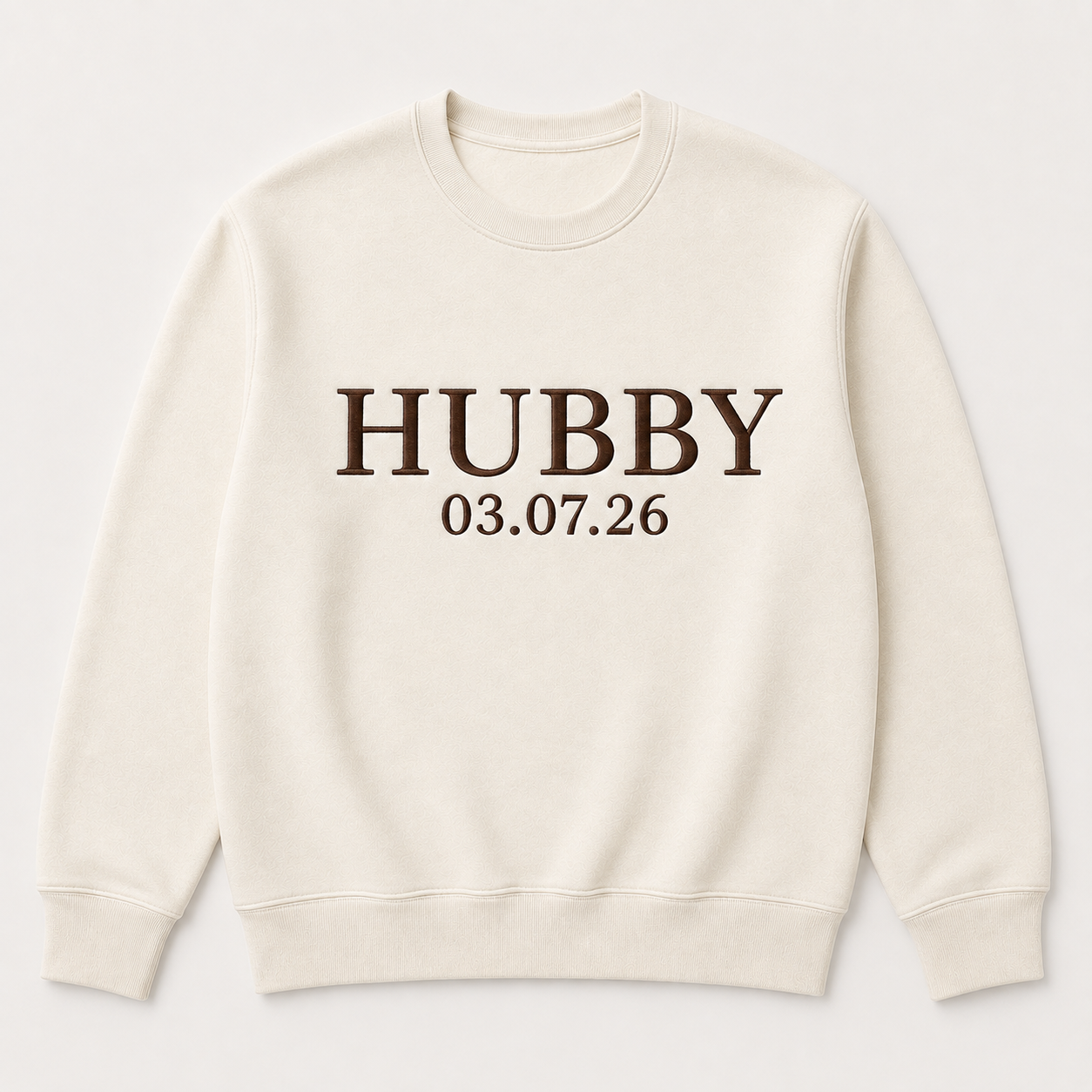 Custom Wifey and Hubby Embroidered Valentine Sweatshirt Matching Couples Jumper Mrs and Mrs Girlfriend Gift Unisex Wedding Gift Crewneck