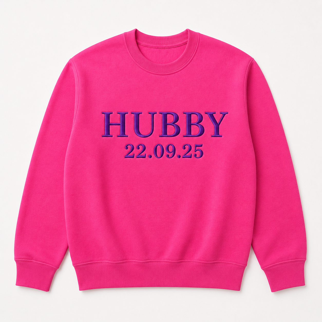 Custom Wifey and Hubby Embroidered Valentine Sweatshirt Matching Couples Jumper Mrs and Mrs Girlfriend Gift Unisex Wedding Gift Crewneck