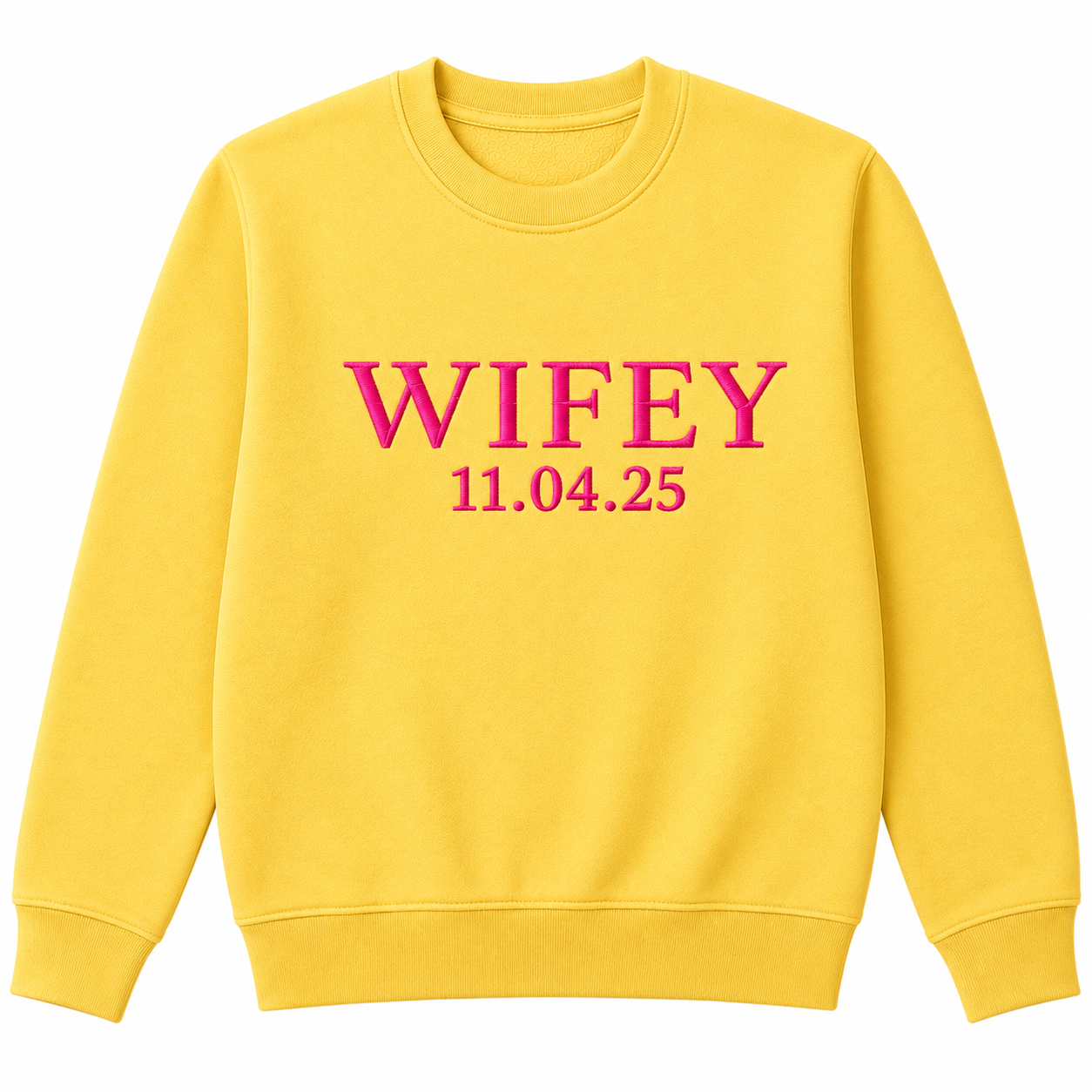 Custom Wifey and Hubby Embroidered Valentine Sweatshirt Matching Couples Jumper Mrs and Mrs Girlfriend Gift Unisex Wedding Gift Crewneck
