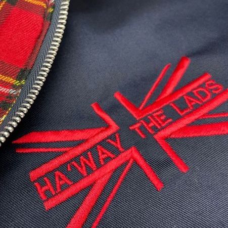 Personalised Union Jack Embroidered Harrington Jacket