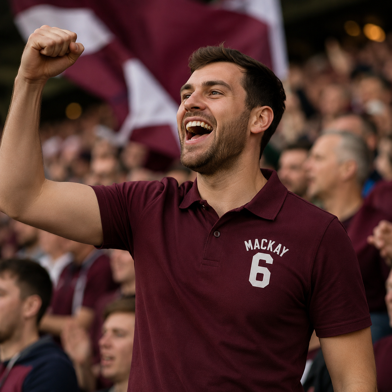 Dave Mackay Hearts Football Shirt