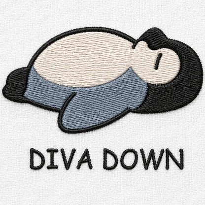 Diva Down Penguin T Shirt Funny Penguin Tee Cute Animal Shirt
