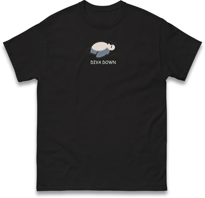 Diva Down Penguin T Shirt Funny Penguin Tee Cute Animal Shirt