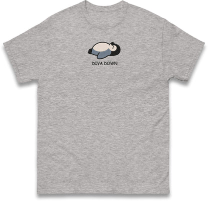 Diva Down Penguin T Shirt Funny Penguin Tee Cute Animal Shirt