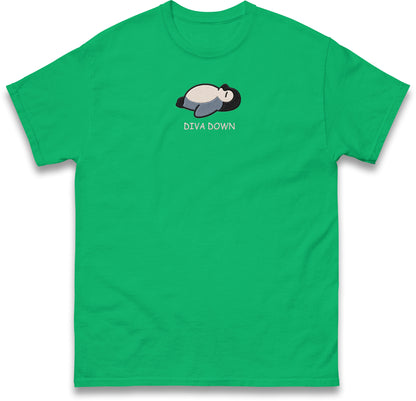 Diva Down Penguin T Shirt Funny Penguin Tee Cute Animal Shirt