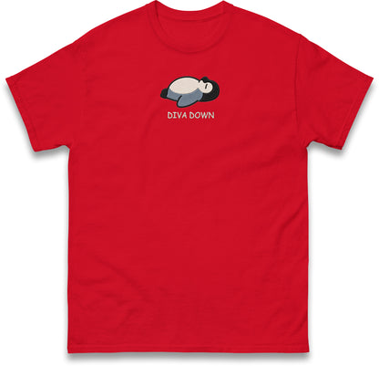 Diva Down Penguin T Shirt Funny Penguin Tee Cute Animal Shirt