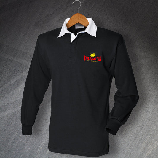 Dragons It's a Way of Life Embroidered Rugby Shirt