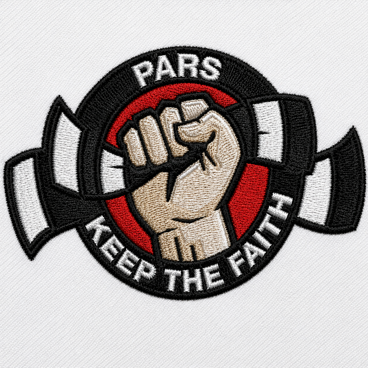 Pars Keep The Faith Embroidered Ringer Shirt