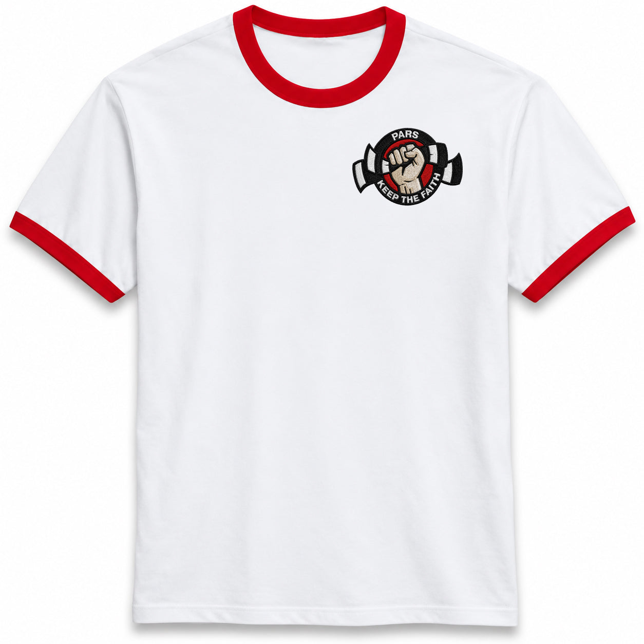 Pars Keep The Faith Embroidered Ringer Shirt