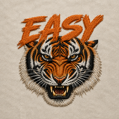 Easy Tiger Ringer Tee 90s Retro Vintage Graphic Shirt Unisex Grunge 90s Fashion Tiger Face Tee Top