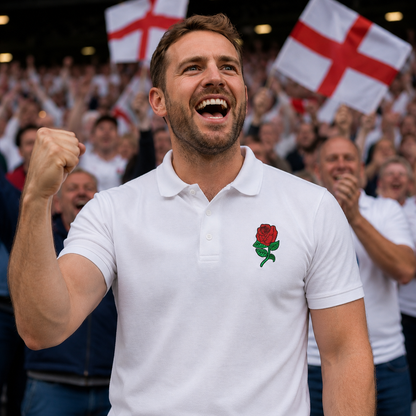 England Rugby Polo Shirt White