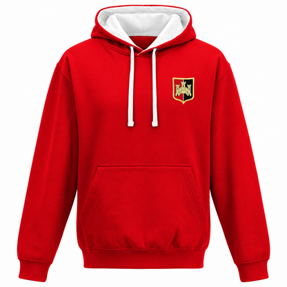 Retro Exeter 1972 Embroidered Contrast Hoodie
