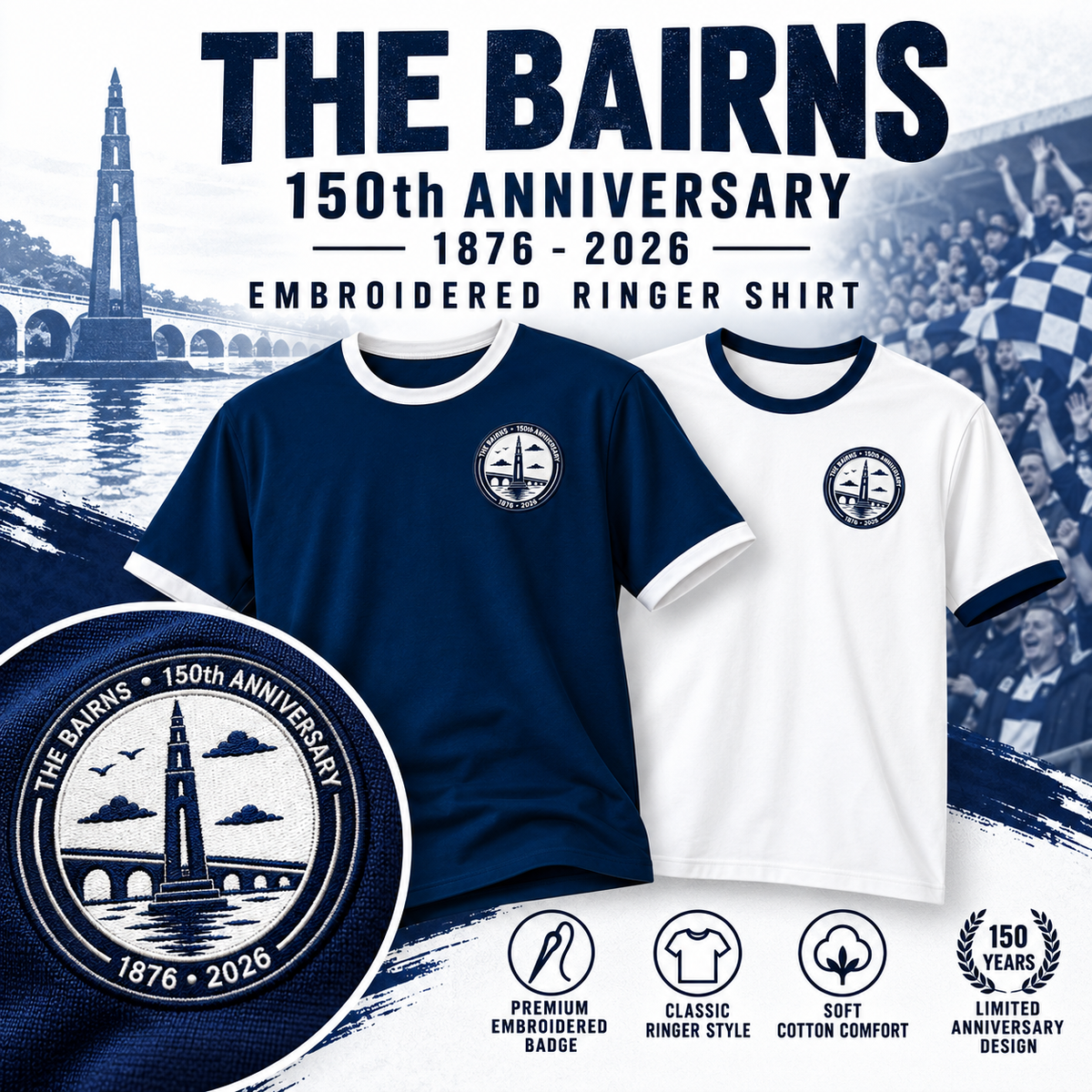 Falkirk 150th Anniversary Football Shirt
