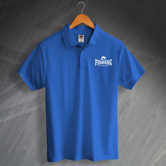 Fishing It's a Way of Life Polo Shirt