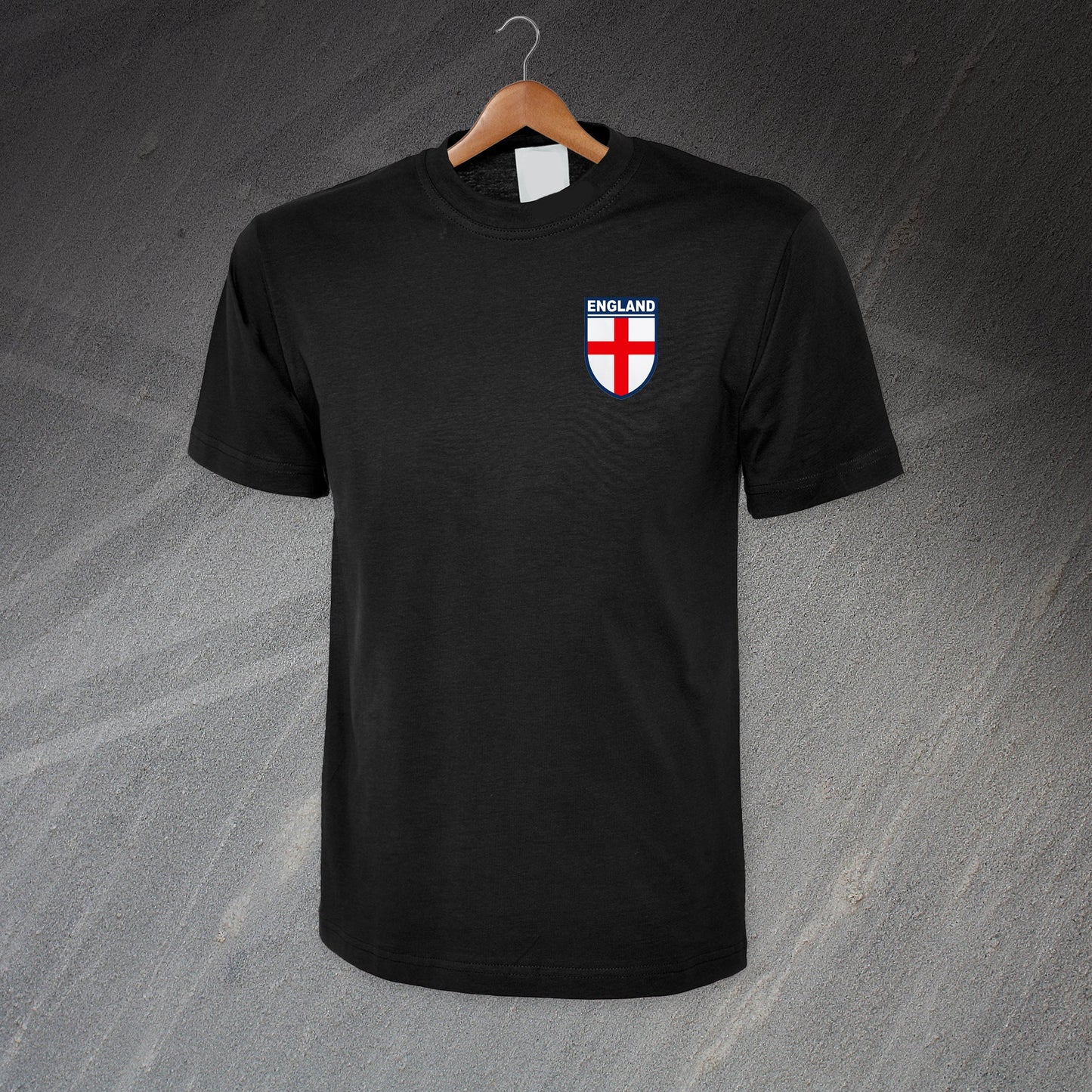 Flag of England Shield Embroidered T-Shirt