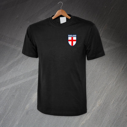Flag of England Shield Embroidered T-Shirt
