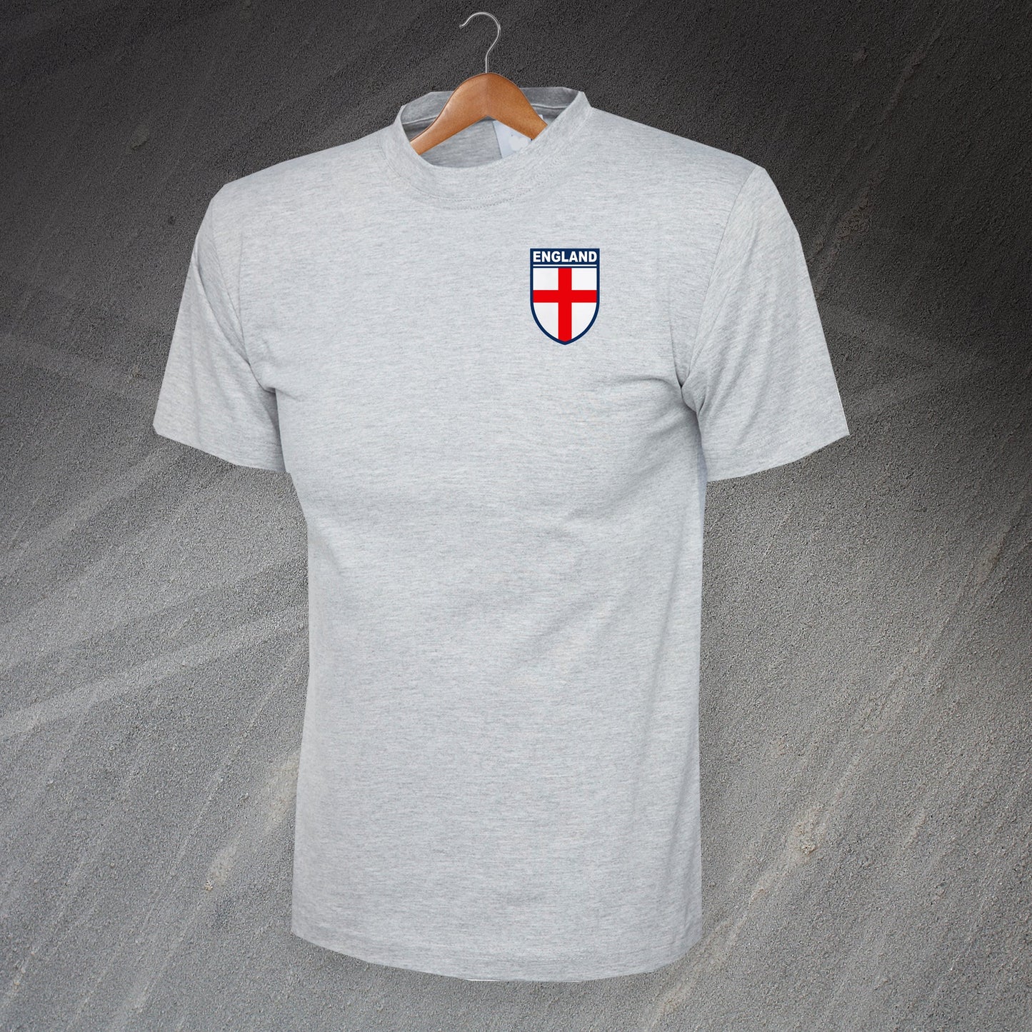 Flag of England Shield Embroidered T-Shirt
