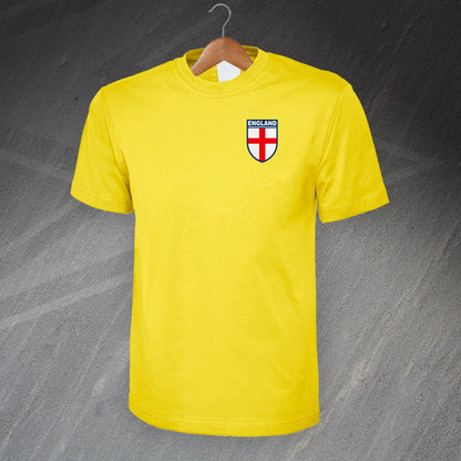 Flag of England Shield Embroidered T-Shirt