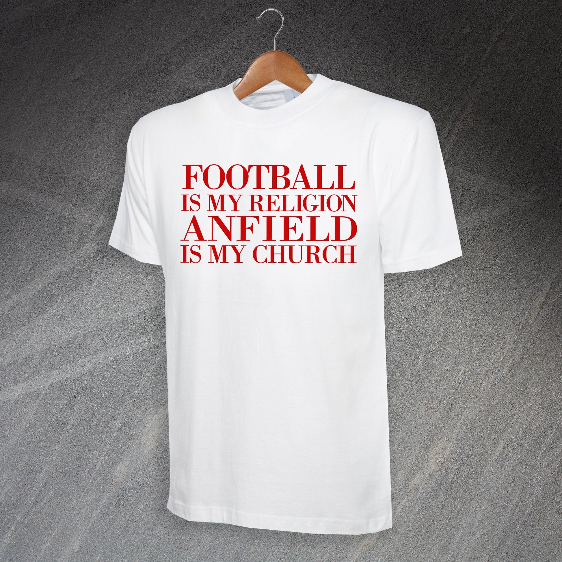 Football is My Religion Anfield is My Church T-Shirt