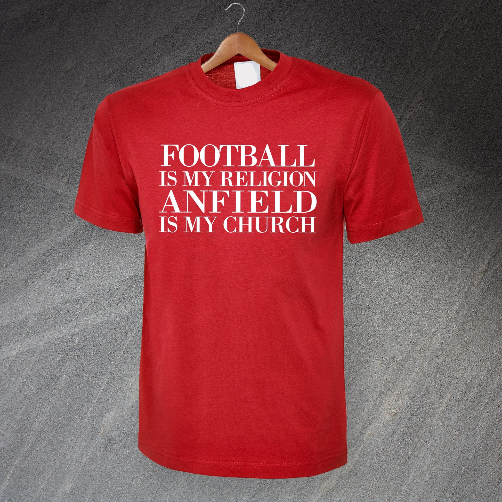 Football is My Religion Anfield is My Church T-Shirt