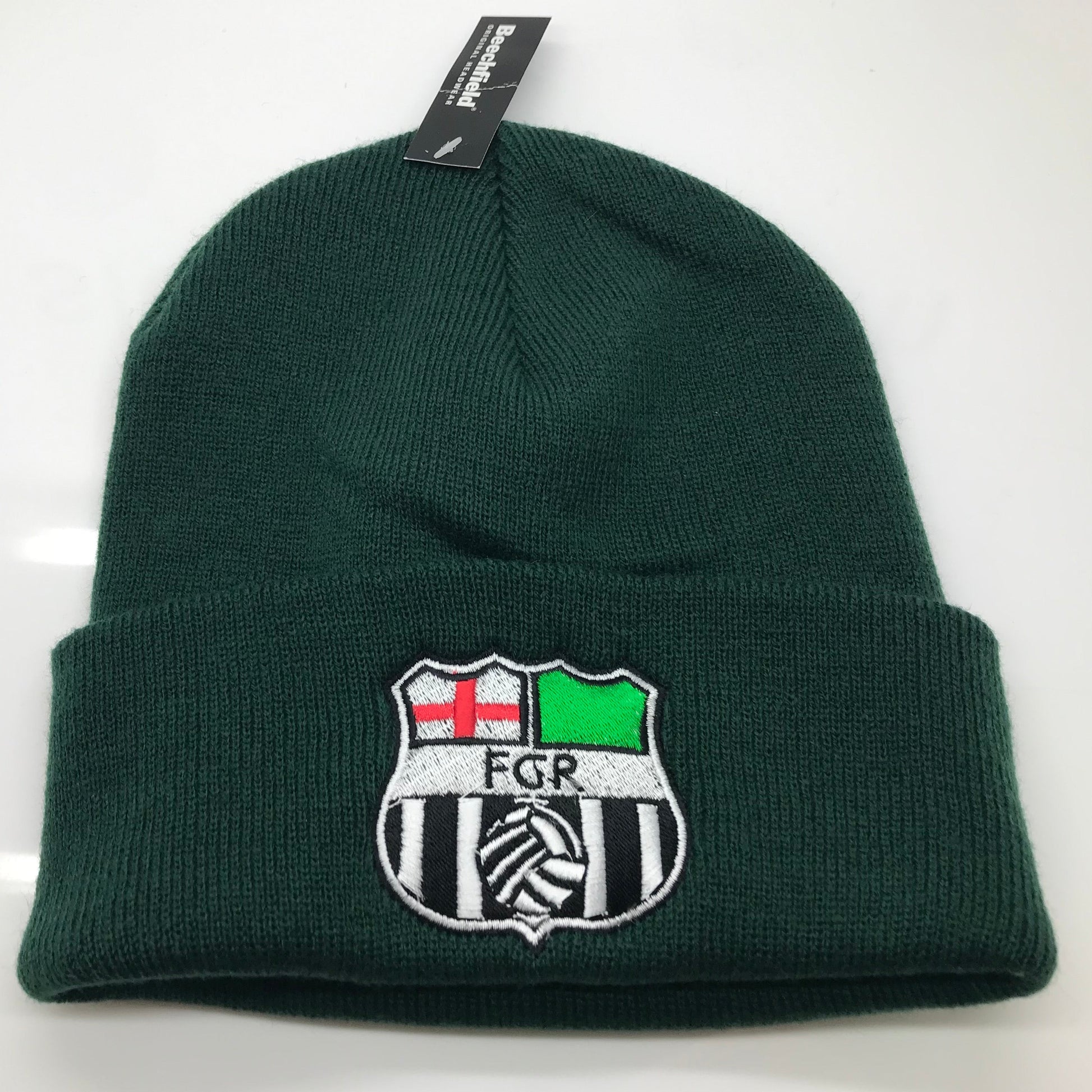 Forest Green Football Beanie Hat