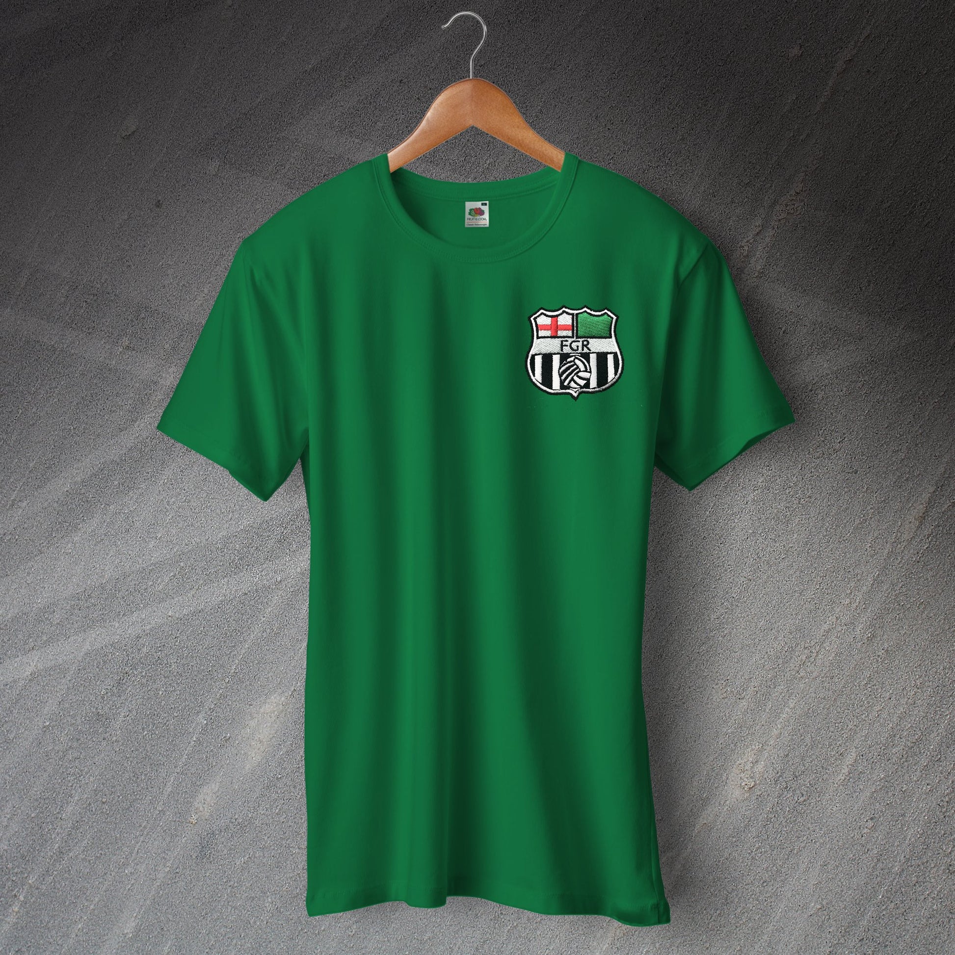 Retro Forest Green Football Shirt