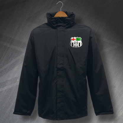 Forest Green Football Jacket Embroidered Waterproof 1975