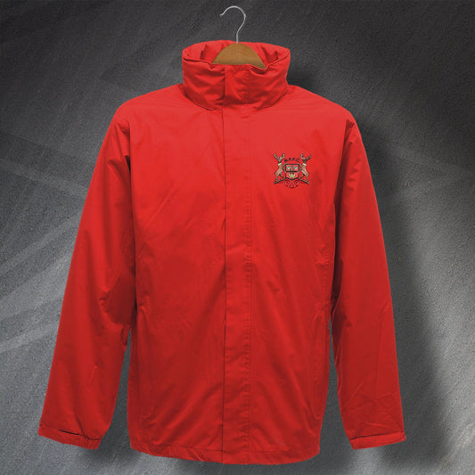 Retro Forest Waterproof Jacket with Embroidered Badge