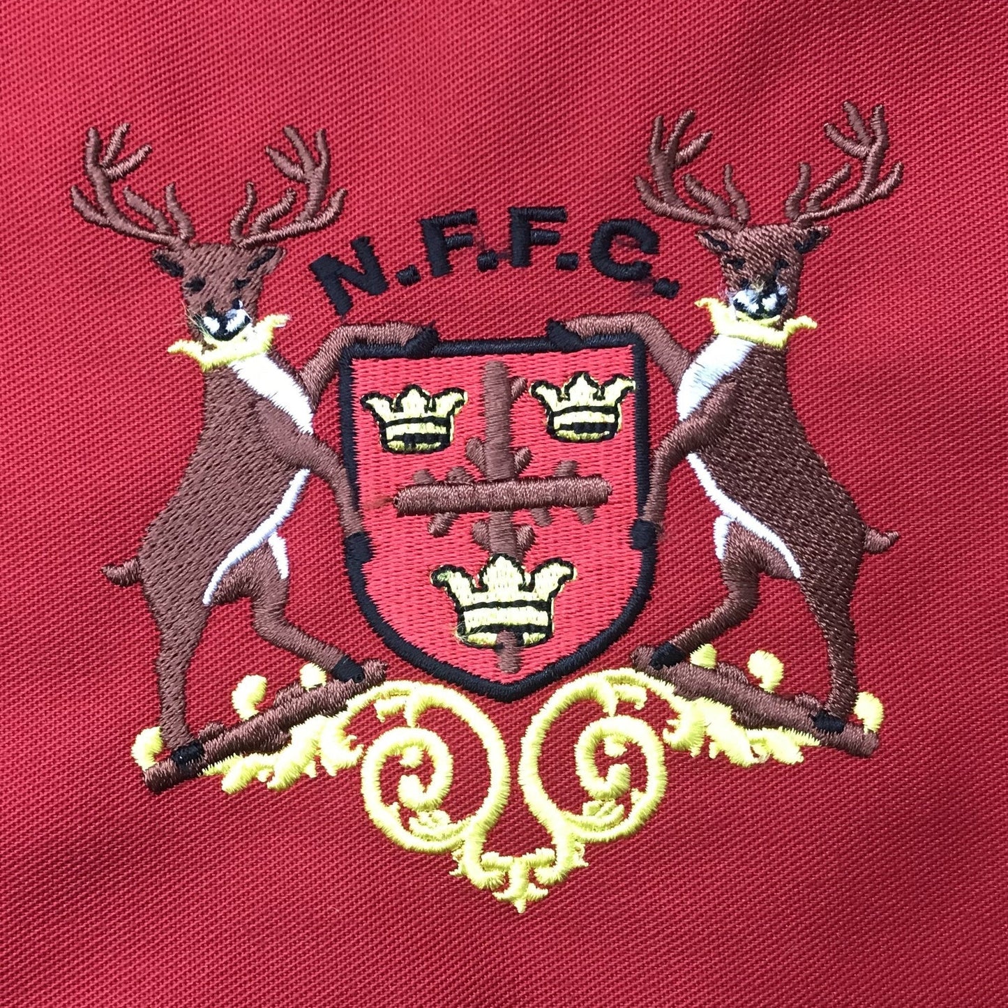 Retro Nottm Forest 1970 Embroidered Tipped Polo Shirt