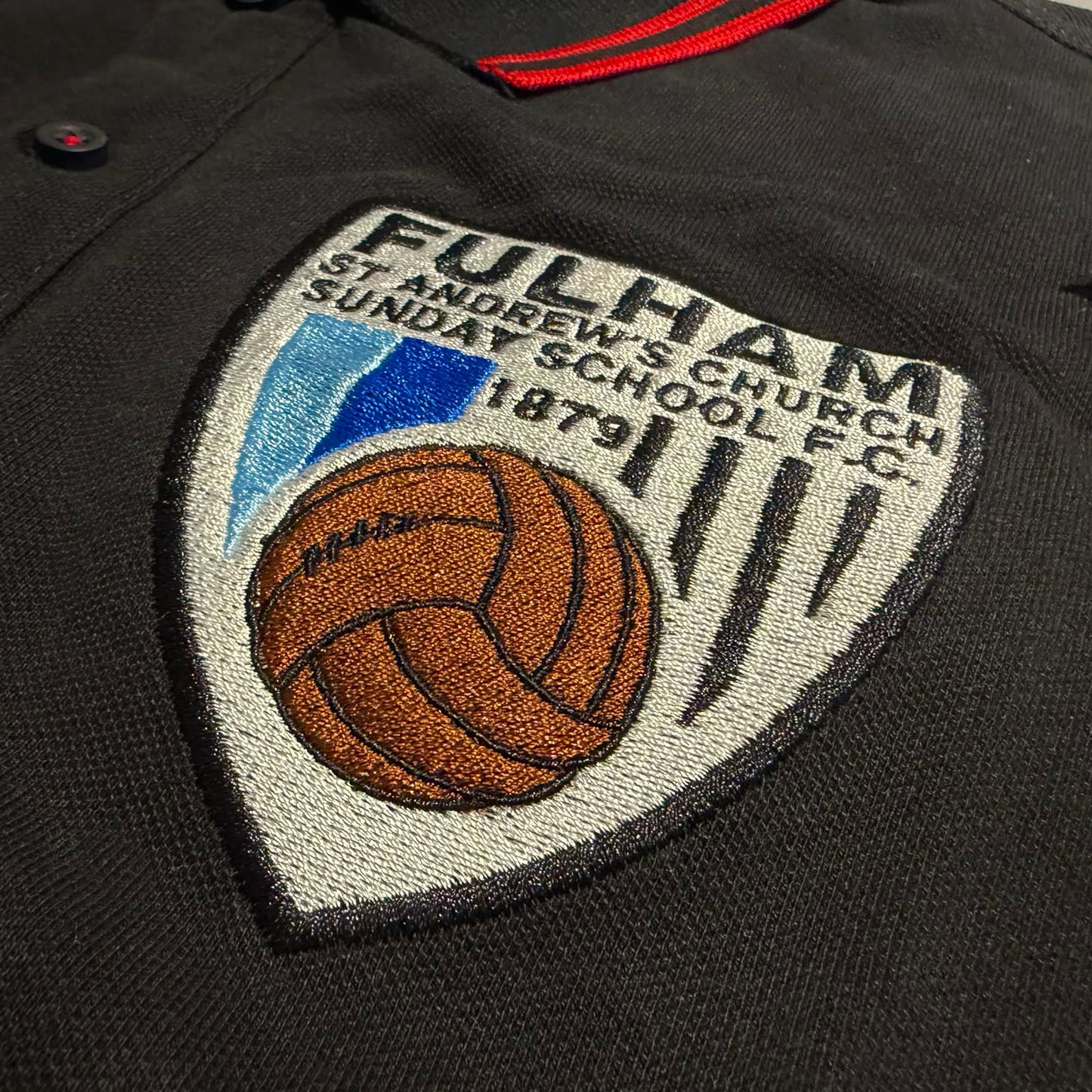Old School Fulham Football Polo Shirt
