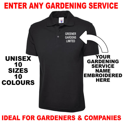 Personalised Gardening Polo Shirts UK