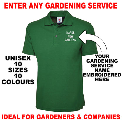 Personalised Gardening Polo Shirts UK