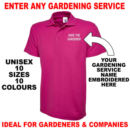 Personalised Gardening Polo Shirts UK