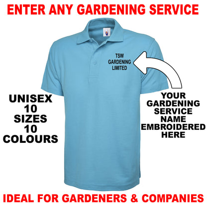 Personalised Gardening Polo Shirts UK